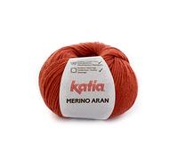Lanas Katia Merino Aran Garn, Orange, Cod. 50