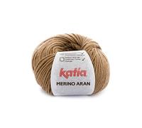 Lanas Katia Merino Aran Strickgarn, Farbe Camel, Cod. 35