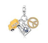 LANBEIDE Travel Car Passport Peace Charms für Pandora Charms, 925 Sterling Silber Beads Reise Beads für Pandora Armband Geschenke für Frauen