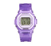 Lancardo Sportuhr, Chronograph, leuchtendes Zifferblatt, digital, multifunktional, Alarm, Armband, verstellbar, aus Kunststoff, für Sport, Outdoor, Herren, Damen, Paar