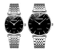 Lancardo Uhr, Edelstahluhr, Schlichte Mode Balkenskala dreidimensionale Oberfläche leuchtende Zeiger Damenuhr aus Edelstahl