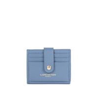 Lancaster | Dune Kartenetui aus genarbtem Rindsleder, mattblau