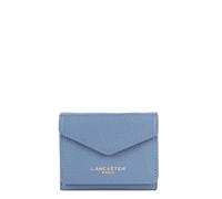 Lancaster | Dune - Mini-Brieftasche, Rücken an Rücken, Rindsleder, genarbt, eisblau