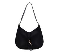 LANCASTER Foulonne Double Hook Hobo Bag Noir