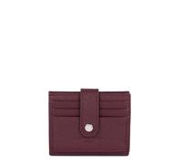 Lancaster | Foulonné PM Kartenetui aus genarbtem Rindsleder, Bordeauxrot