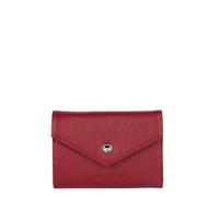 Lancaster | Foulonné PM - Kartenhalter aus Rindsleder, genarbt, karminfarben