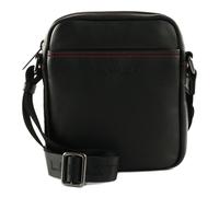 LANCASTER Homme MIni Soft Vintage Zipped Bag Noir Rouge