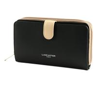 LANCASTER Smooth Back To Back Organizer Wallet Noir - Nude Clair - Nude Foncé