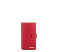 LANCASTER Smooth Checkbook Holder Rouge