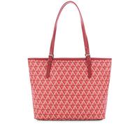 Lancaster Tasche Ikon Tote Bag 418-03-ROUGE Damen Ledertasche Handtasche Shopper Schultertasche Rot (33x26x13 cm)