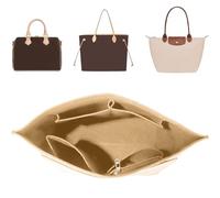 Lancry Taschen-Organizer-Einsatz für Longchamp, Filz-Handtaschen-Organizer mit mehreren Taschen, Tragetaschen-Organizer, kompatibel mit Le Pliage-Umhängetasche