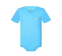 Landofgenie Baumwolle Onesie Herren Body Einteiliger für Männer Bodysuit Stringbody Jumpsuit Herren Unterwäsche Arbeitskleidung Blau L