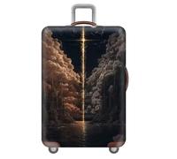Landschaft Architektur Druck KofferschutzhüLle 18-32 Zoll,Reisetrolley SchutzhüLle,Waschbare KofferhüLle,Elastisch Koffer HüLle,Staubdicht Kratzfest Suitcase Luggage Cover (Color 4,L(25-28inch))