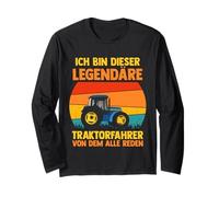 Landwirt Bauernhof Farmer Bauer Traktor Langarmshirt
