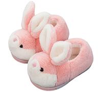 LANFIRE Groß Kinder und Erwachsene Baumwolle Hausschuhe Schwein Hausschuhe Plüsch Hausschuhe Tier Hausschuhe Damen Schuhe Baumwollschuhe (Pink, 35/36, numeric_35)