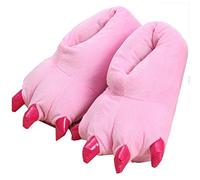 LANFIRE Unisex Soft Plüsch Haus Hausschuhe Tier Kostüm Pfote Claw Schuhe (S (Kind/Größe: 28-34), Rosa（pink）)