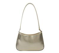 Lang / Eighth Blackbird - YIGEBAG Einfarbige Tragetaschen Damen PU Leder Schultertasche Unterarmtasche Mode Handtaschen Umhängetasche Einfache Hobo Tasche Damen, gold, 16x16x16cm