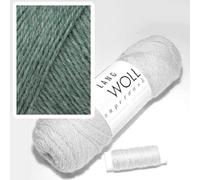 Lang Jawoll Superwash Sockenwolle Farbwahl (20 - blaugraungrün)