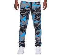 Lang Jogginghose Herren Tarnung, Hosen Herren Baggy,Sporthose Herren Straight Elastische Taille mit Kordelzug Trendiges Freizeithose Motion Lässig Outdoor Trousers Fitness Outdoorhose Pants