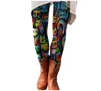 Lang Leggins Für Damen Gefüttert Größe 5xl Warme Dicke Sweatpants Sport Leggins Freizeithose Stretch Hohe Taille Lang Sporthose Sportleggins Bunte Print Winter Gefüttert Leggings Bunte Printhose