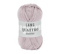 Lang Quattro Farbwahl hochwertige gekämmte Baumwolle mercerisiert uni Wolle (148 - Altflieder)