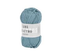 Lang Quattro Farbwahl hochwertige gekämmte Baumwolle mercerisiert uni Wolle (188 - Alttürkis)