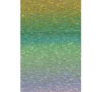 Lang Yarns 100g "Linello" - Farbe: 117 - grün-rosa-lila - Perfekt für heisse Sommertage und laue Abende.