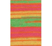 Lang Yarns 50g Handarbeitsgarn 12/12 - Farbe: 14 - gelb/pink/grün Color - Topflappengarn in Neuer Aufmachung