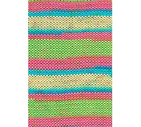 Lang Yarns Handarbeitsgarn Color - lémon/pink/bleu 044