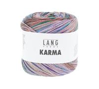 Lang Yarns - Karma 0012 violett dunkelgrün blau 100 g