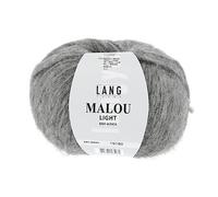 LANG YARNS »Malou Light« Häkelwolle, (50 Gramm), flauschige Baby-Alpaka-Wolle, GRAU - 0005