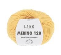 LANG YARNS Merino 120 - Farbe: Goldgelb (0149) - 50 g / ca. 120 m Wolle