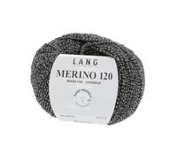 LANGYARNS - MERINO 120 - Farbe - SCHWARZ/BEIGE MOULINÉ