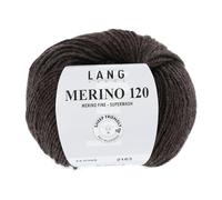 Lang Yarns Merino 120 Superwash 0368 dunkelbraun melange