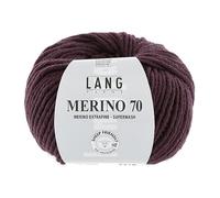 LANG YARNS »Merino 70« Häkelwolle, (50 Gramm), dickere Merinowolle mit kleinen formstabilen Polyesteranteil, VINO - 0080