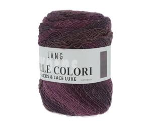 Lang Yarns Mille Colori Socken und Spitze Luxe-80, Wolle/Nylon/Polyester