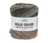 LANGYARNS - MILLE COLORI SOCKS & LACE LUXE - Farbe - BRAUN/PETROL/TÜRKIS