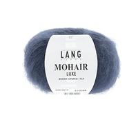 Mohair Luxe von LANG Yarns, Stahlblau, aus Mohair