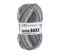 Lang Yarns - Super Soxx Color 4-fach 0424 limone rosa 100 g