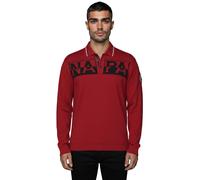 Langärmeliges Polo-Shirt Napapijri Archive Rouge L