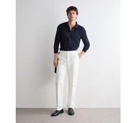 Langärmeliges Poloshirt Aus Baumwolle Blau 46