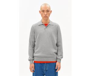 LANGÄRMLIGER STRICKPULLOVER | 100% Bio-Baumwolle - grau (L)