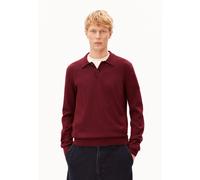 LANGÄRMLIGER STRICKPULLOVER | 100% Bio-Baumwolle - rot (S)