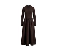 Langärmliges Baumwollkleid XL Brown
