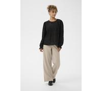 Langarmbluse CREAM "Langarm-Bluse CRLibby", Damen, Gr. 38, schwarz (pitch schwarz), Obermaterial: 60% Baumwolle CO. 40% Polyamid PA., Blusen (79149243-38) pitch schwarz