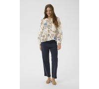 Langarmbluse CREAM "Langarm-Bluse CRLucia", Damen, Gr. 36, beige (hailey print with blau), Obermaterial: 70% Viskose CV. 30% Baumwolle CO., Blusen (76685408-36) hailey print with blau