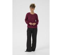 Langarmbluse CREAM "Langarm-Bluse CRThit", Damen, Gr. 36, rot (zinfandel), Obermaterial: 60% Baumwolle CO. 40% Polyamid PA., Blusen (50852716-36) zinfandel
