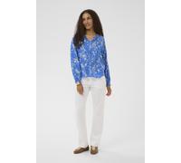 Langarmbluse CREAM "Langarm-Bluse CRTiah", Damen, Gr. 36, blau toile, Obermaterial: 100% Viskose LENZING ECOVERO CV LenzEcov., Blusen (95135843-36) blau toile