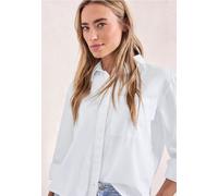 Street One Damen Langarmbluse mit Hemdkragen aus Twill Schwarz Größe 36