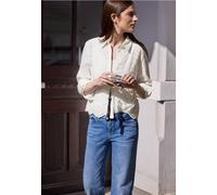 Street One Studio Damen Langarm Bluse mit Shiffleymuster